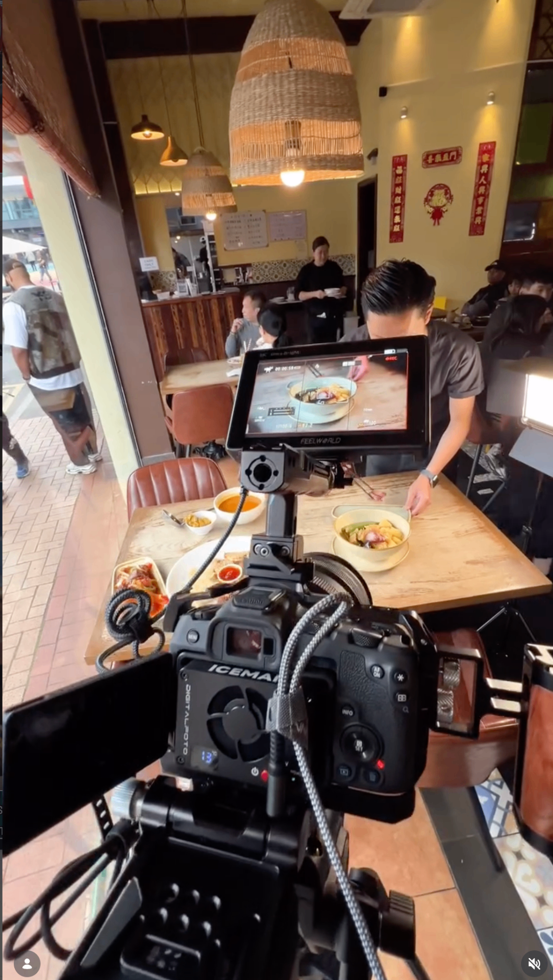 Behind the scenes food photography